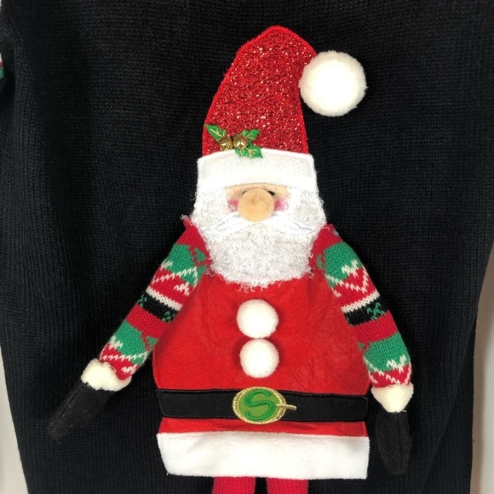 NWT Santa 3D Ugly Christmas Holiday Sweater Small - Picture 4 of 8